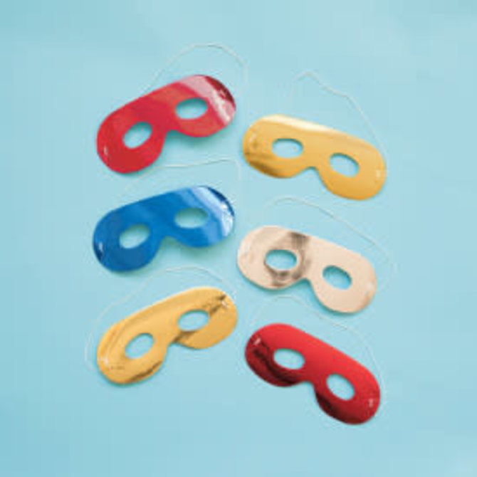 Foil Eye Masks - Assorted Colors, 8ct