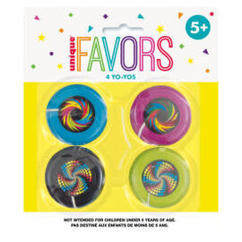 Plastic Yo-Yo Favors, 4ct