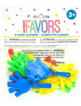 Hand Clapper Favors 3", 8ct