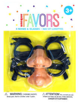 Noses and Glasses Favors, 4ct