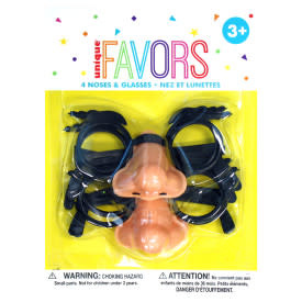 Noses and Glasses Favors, 4ct