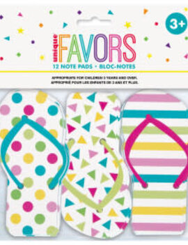 Flip Flop Note Pads, 12ct