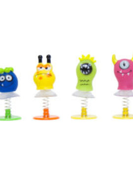 Cute Monsters Spring Pop Up Toys Net Bag, 4ct