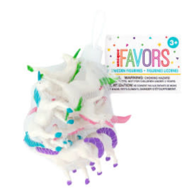 Plastic Unicorn Figurines Net Bag, 8ct