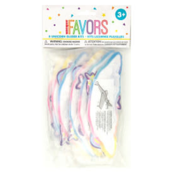 Unicorn Glider Kit Favors, 8ct