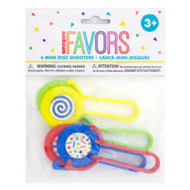 Disc Shooter Favors, 4ct