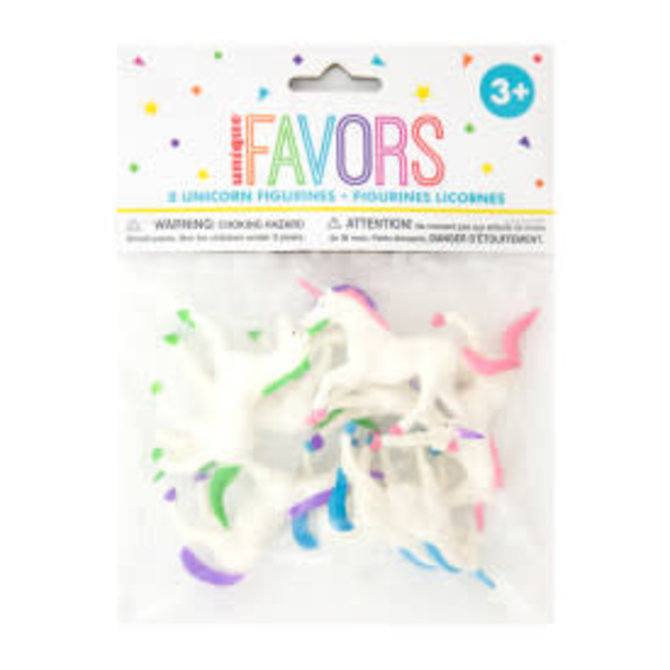 Plastic Unicorn Figurine Favors, 8ct