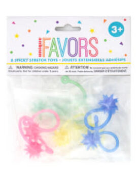 Starburst Sticky Stretch Toy Favors, 8ct