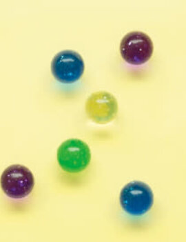 Clear Glitter Bounce Balls Net Bag, 6ct - Bulk
