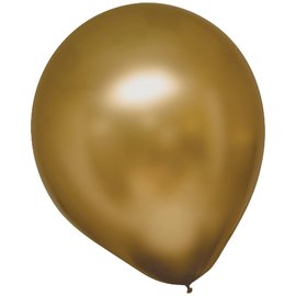 Satin Luxe Latex Balloon- Gold Sateen, 6ct