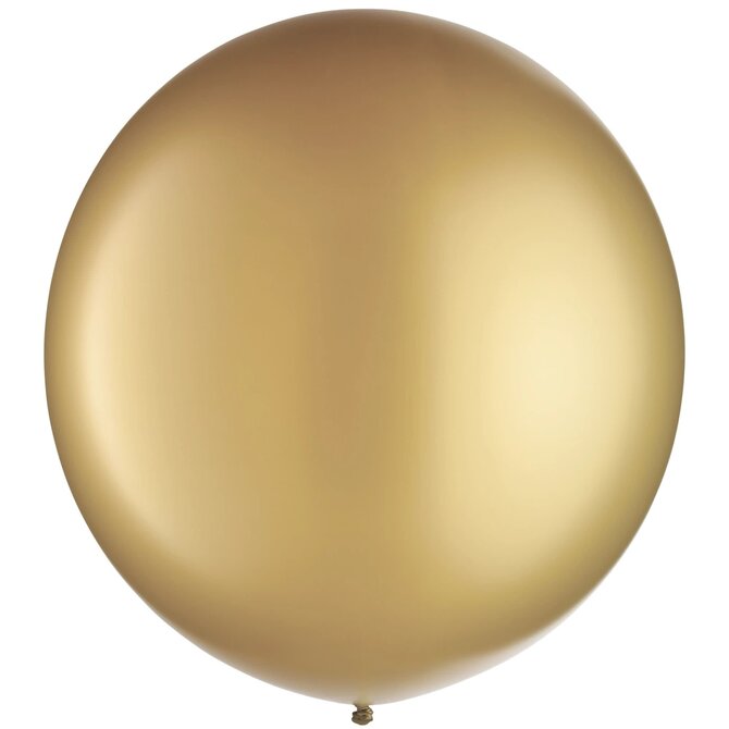 24" Round Latex Balloons - Pearlized - Gold 4ct