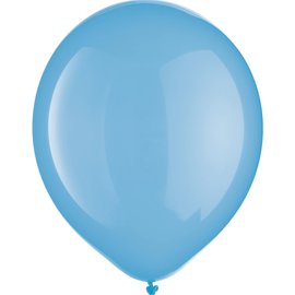 Powder Blue Solid Color Latex Balloons - Packaged, 15ct