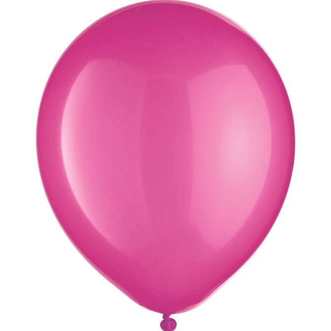 Bright Pink Latex Balloons - Packaged, 15ct