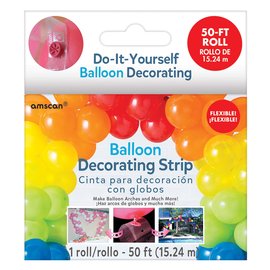 Balloon Decorating Strip - Clear, 50'
