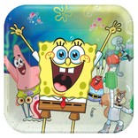 SpongeBob© 9" Square Plates, 8ct