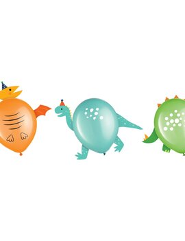 Dino-Mite Latex Balloon Decoration Kit, 6ct