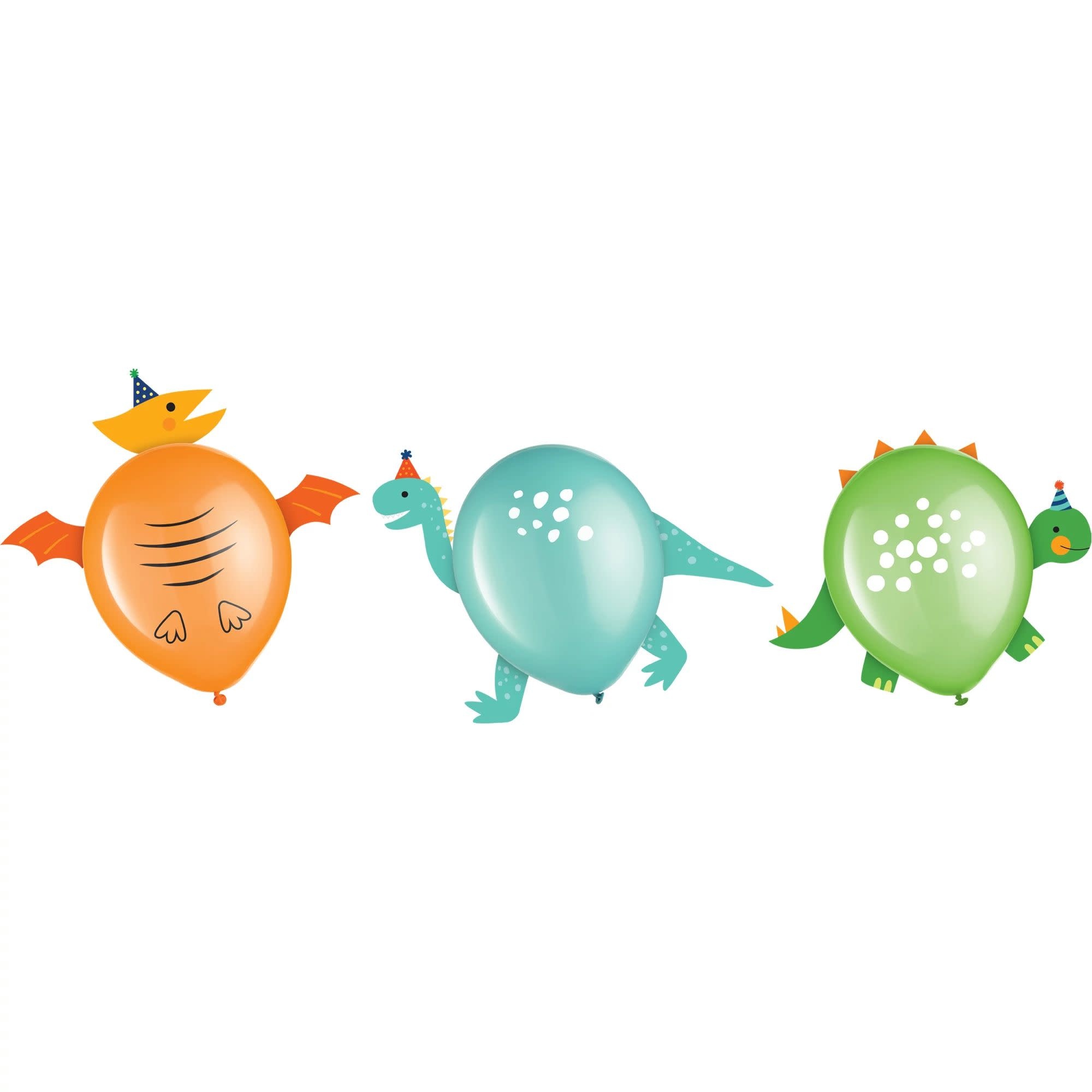 Dino-Mite Latex Balloon Decoration Kit, 6ct