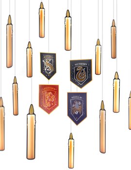 Harry Potter Hogwarts United Hanging Paper Deco, 12ct