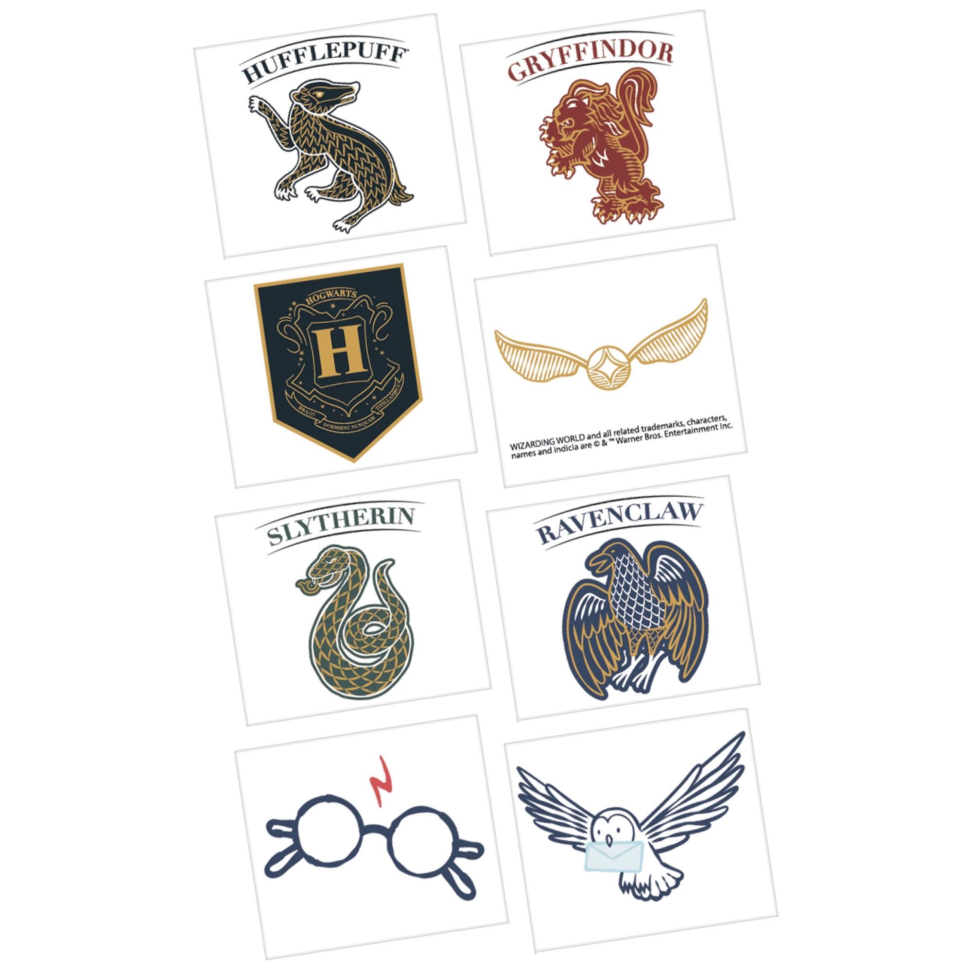 Harry Potter Hogwarts United Tattoos, 24ct