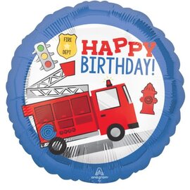 First Responder Birthday Foil Balloon 18"