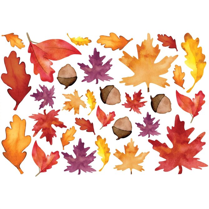 Fresh Autumn Leaves Mega Value Pack Cutouts -30ct