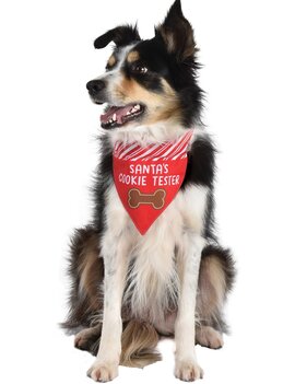 Santa's Cookie Tester Pet Bandana