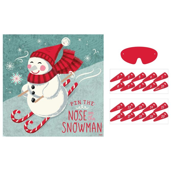 Pin the Nose on the Snowman