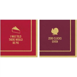 Friends Gathering Beverage Napkins - Pie/ Clucks