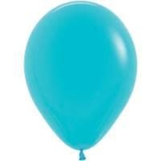 11" Sempertex Latex Balloons, 50ct - Deluxe Turquoise Blue
