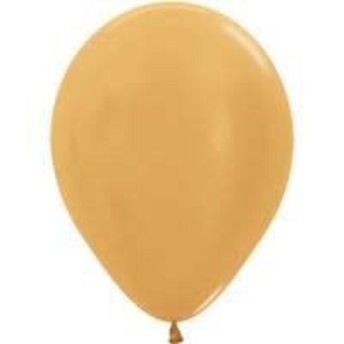 11" Sempertex Latex Balloons, 50ct - Metallic Gold