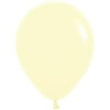 11" Sempertex Latex Balloons, 50ct - Pastel Matte Yellow