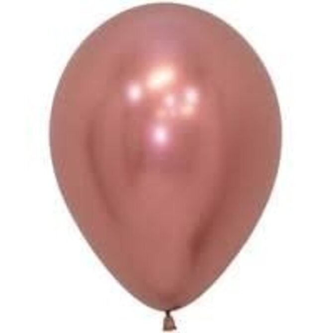 5" Sempertex Latex Balloon, 100ct - Reflex Rose Gold