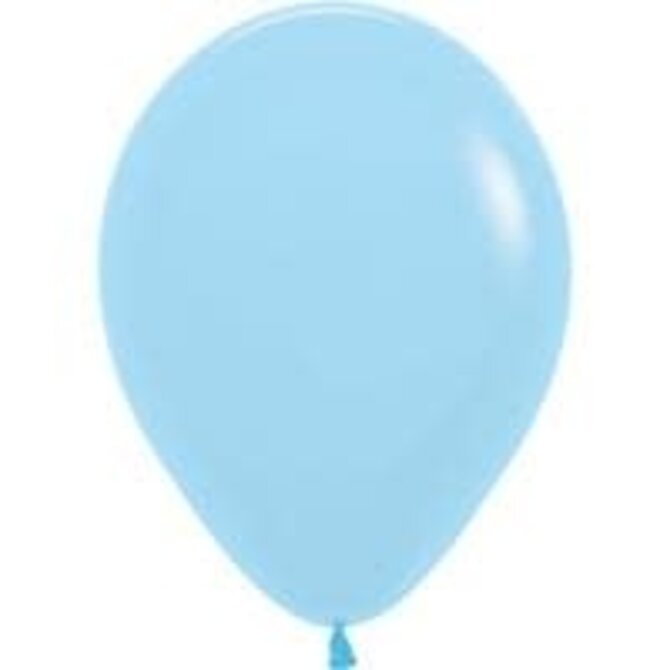5" Sempertex Latex Balloon, 100ct - Pastel Matte Blue