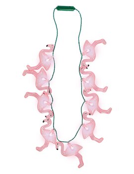 Jumbo Light Up Flamingo Necklace