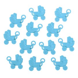 Baby Shower Carriage Charms - Blue
