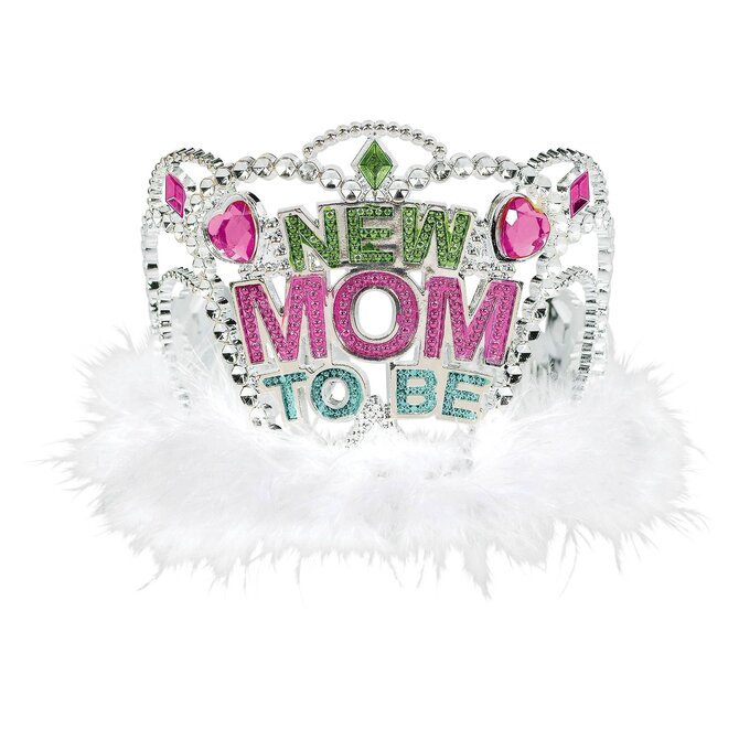 Baby Shower Tiara w/Marabou