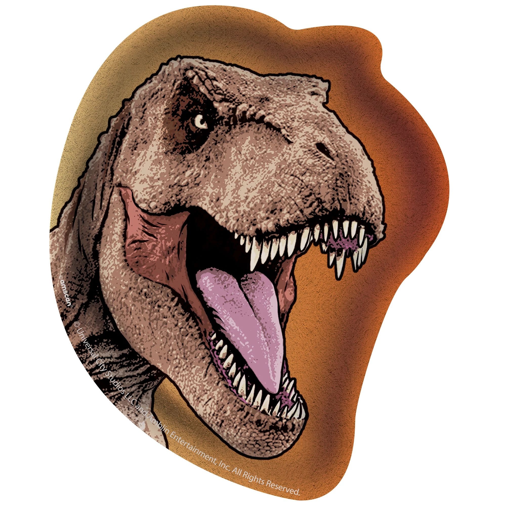 Jurassic World Into the Wild Shaped Plates, 7", 8ct