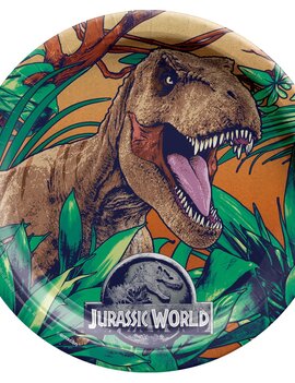 Jurassic World Into the Wild Round Plates, 9"