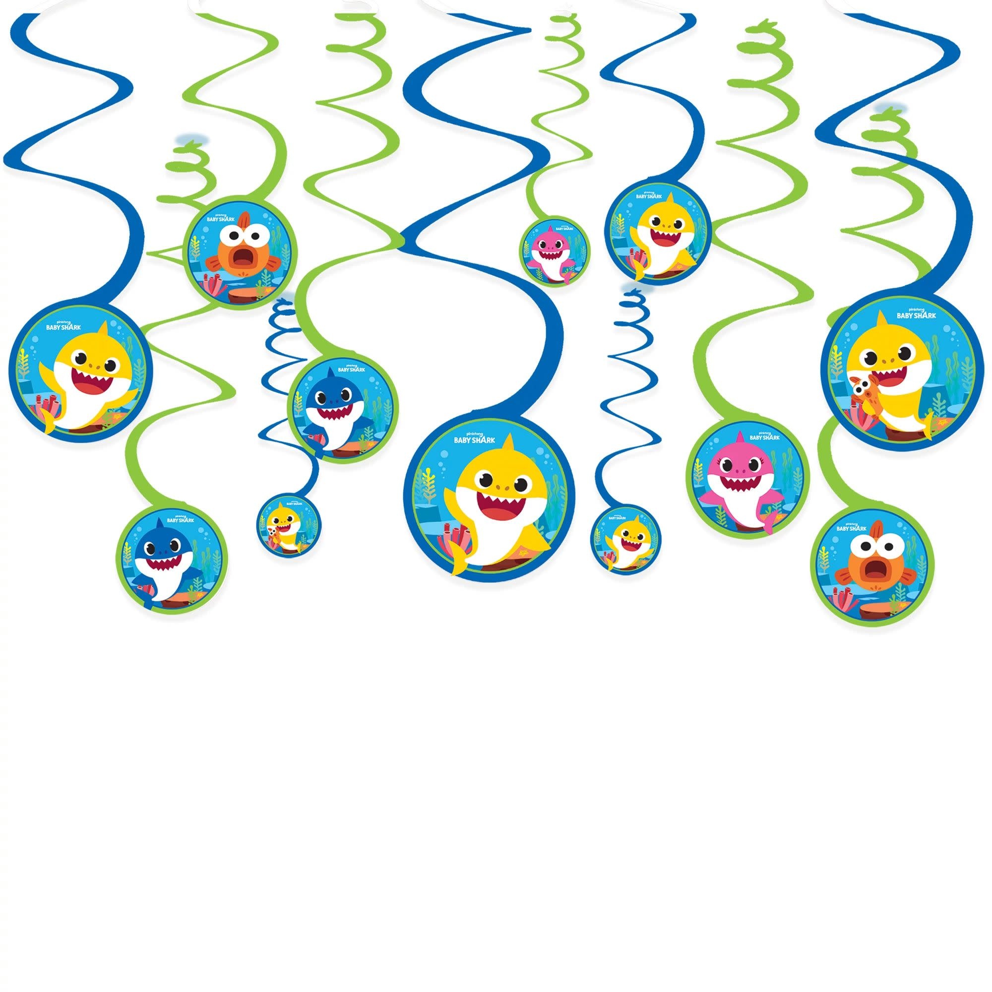 Baby Shark Spiral Decoration Value Pack*