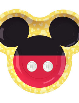 Mickey Mouse Forever 9" Shaped Plate -8ct