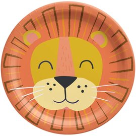 Get Wild Birthday 7" Round Plates, 8ct