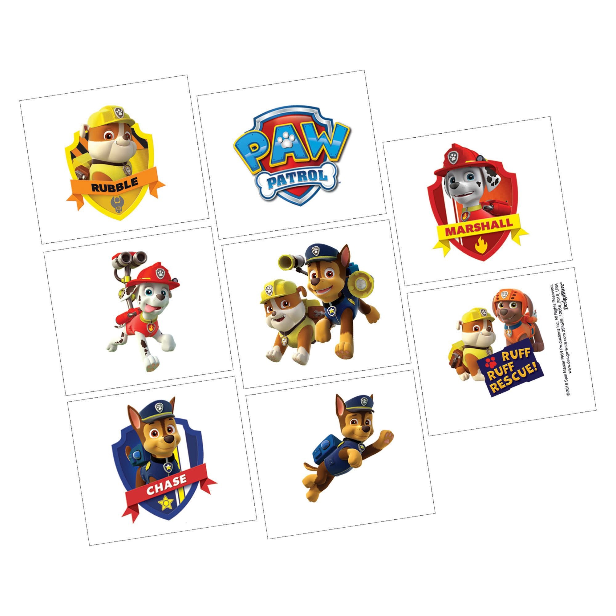 Paw Patrol™ Tattoos - 16ct