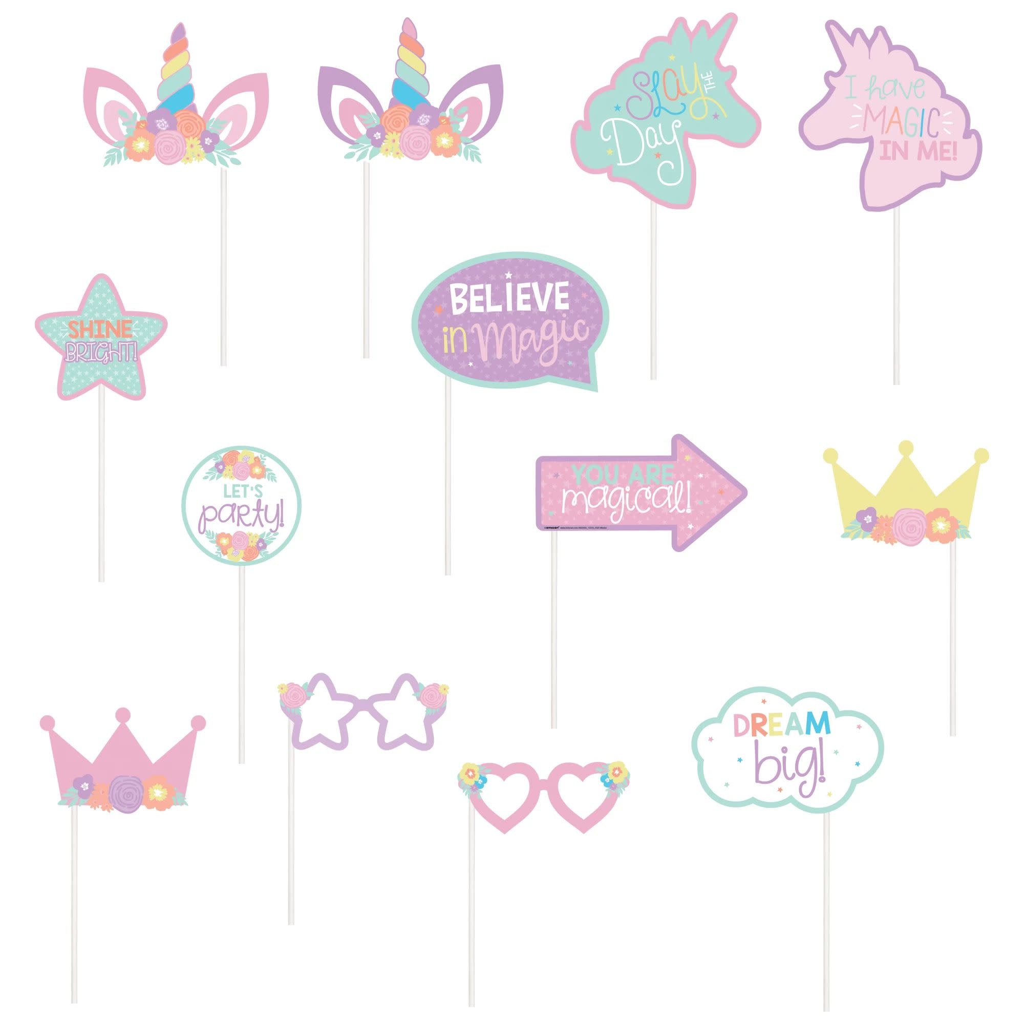 Unicorn Party Photo Props
