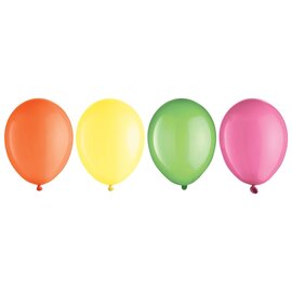 5" Latex Balloon Assortment - Neon