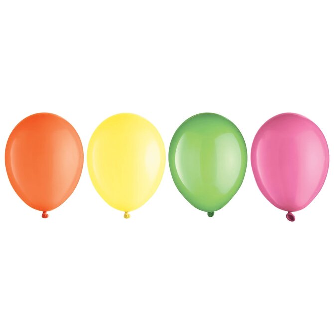 5" Latex Balloon Assortment - Neon