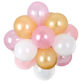 Air-Filled Latex Balloon Chandelier - Pastel Pink