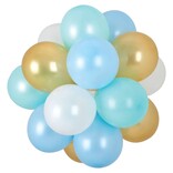 Air-Filled Latex Balloon Chandelier - Pastel Blue