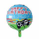 18" Happy Birthday Foil Balloon - Leveled Up Gamer