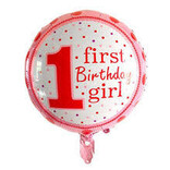 18" First Birthday Foil Balloon - Girl