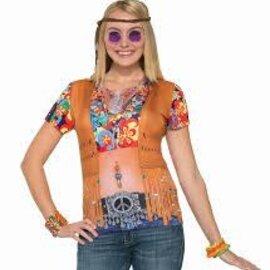 Adult Instant Hippie Shirt - Large